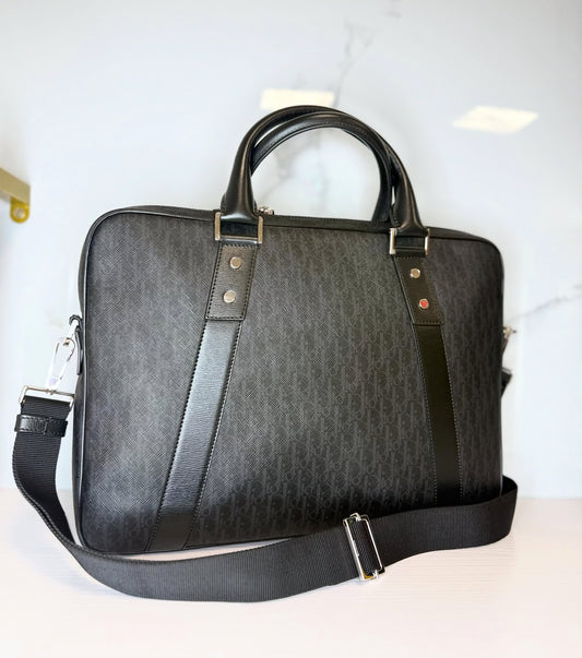 Briefcase Dior logo jacquard